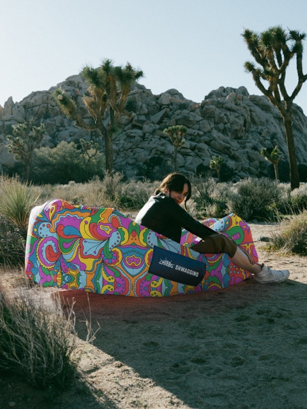Chillbo Shwaggins Inflatable Lounger - Psychedelic Multicolor